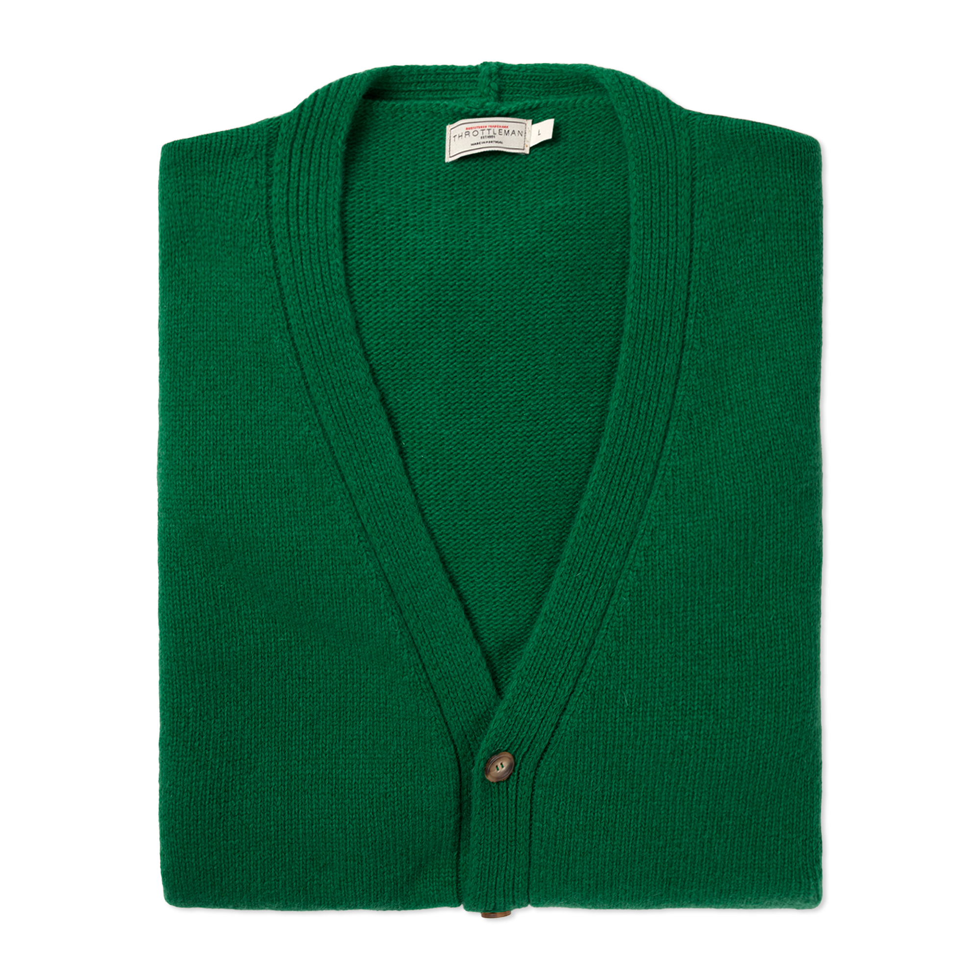 Throttleman - Wholesale Cardigan - Men's - Plain Knit Cardigan (613007-159)0