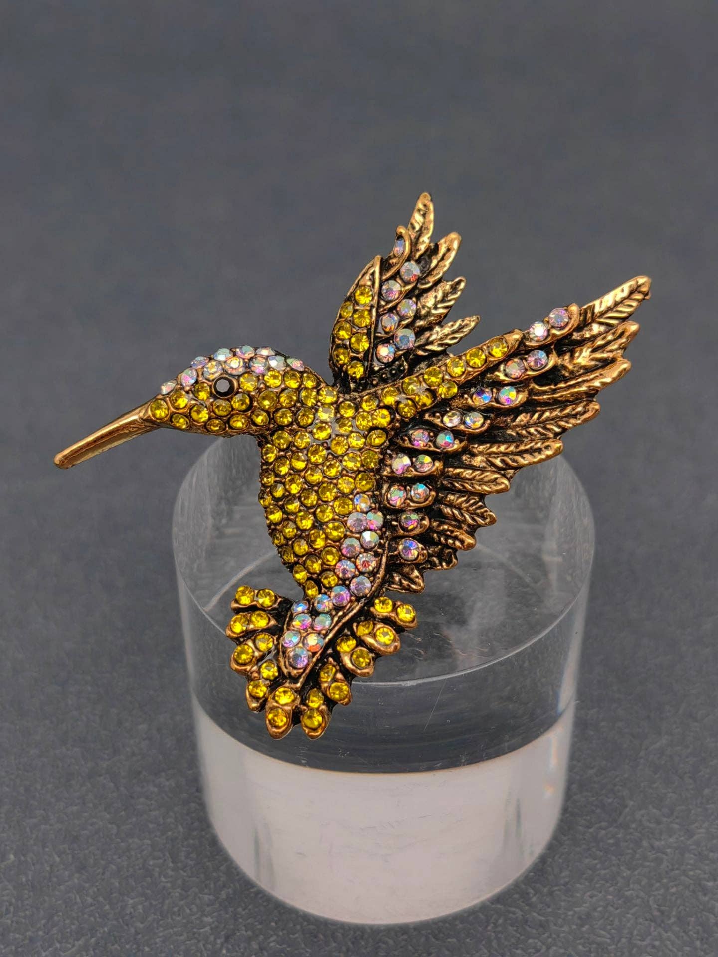 Mio Queena - Wholesale Brooch - Multi-color Rhinestone Hummingbird Brooch8
