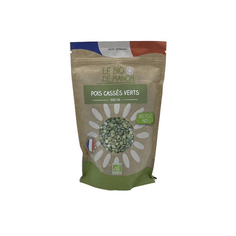 Le bio de Manon – Engroshandel Bønner – Franske grønne splittede ærter