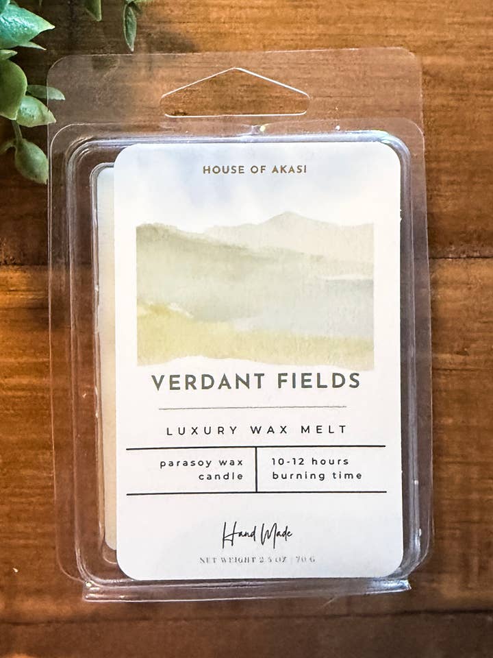 Verdant Fields Wax Melt 2.5oz for wholesale by House Of Akasi