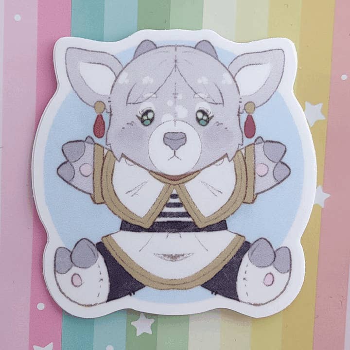 frieren 3" vinyl teddy stickers for wholesale by Hannimations