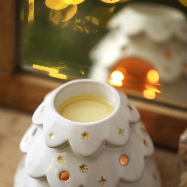 Lisa Angel - Wholesale Wax Warmer - Ceramic Christmas Tree Wax Burner -Not available to EU
