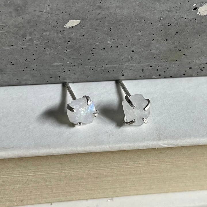 Mineral Studs | Moonstone for wholesale by Naked Sage