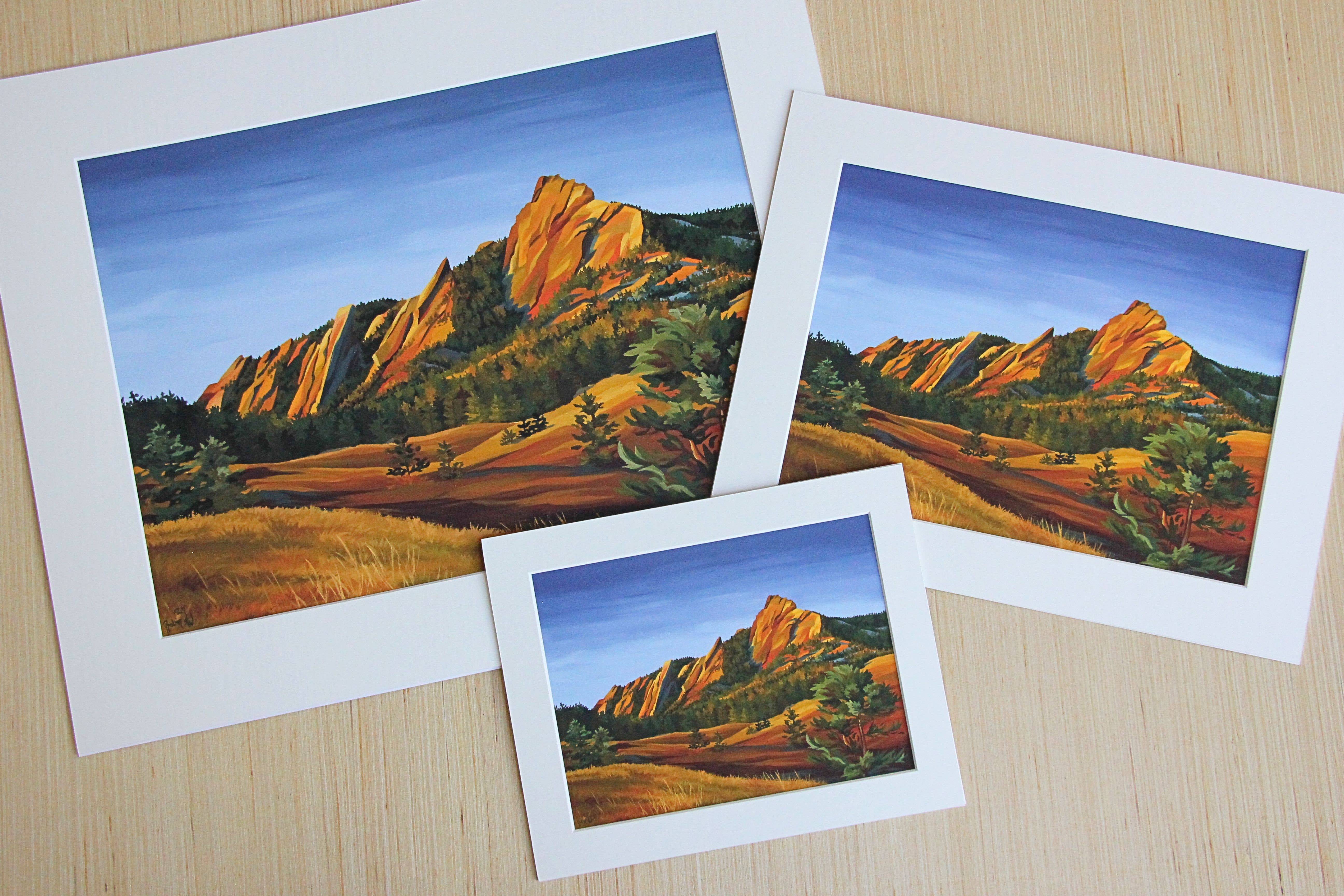 V Dub Art - Wholesale Art Print - Flatirons Daybreak Giclée Print1
