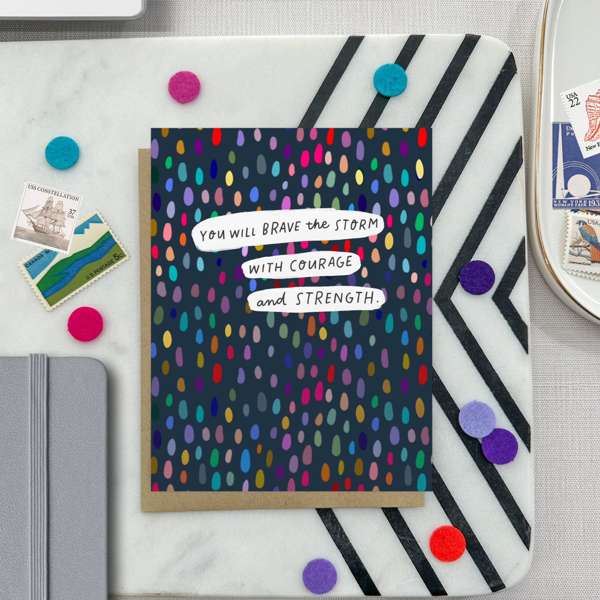 Barone and Co. - Wholesale Friendship Card - Brave The Storm Friendship Card3