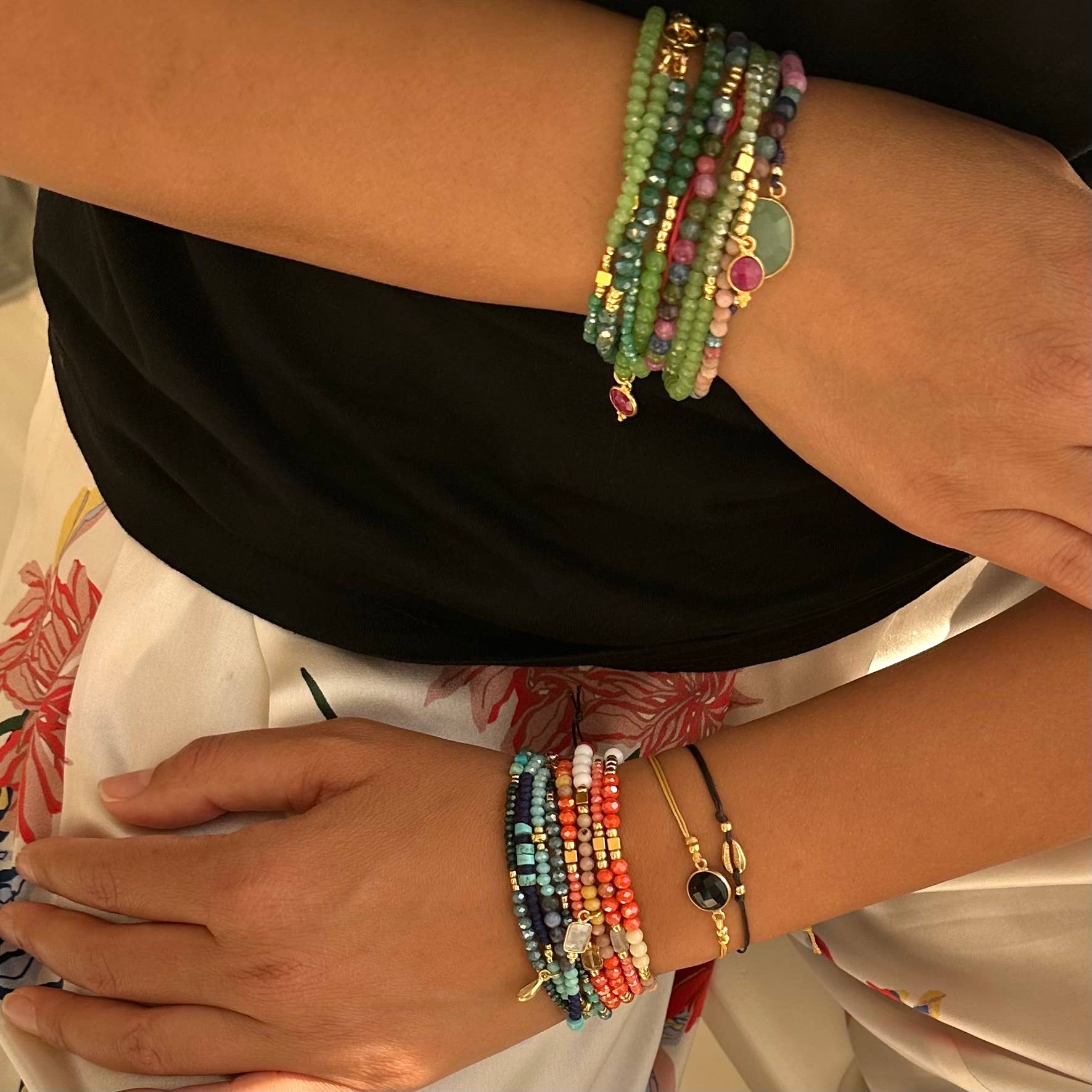 VICTORIA DENY JEWELRY - Venta al por mayor Pulsera de cuentas - PULSERA DE CUENTAS MANTRA - NARANJA "CRECER"1