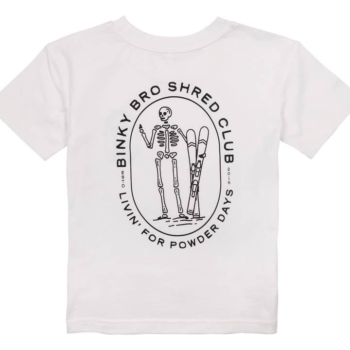 BinkyBro - Venta al por mayor Camiseta serigrafiada - Niños - Camiseta estampada Powder Skelly