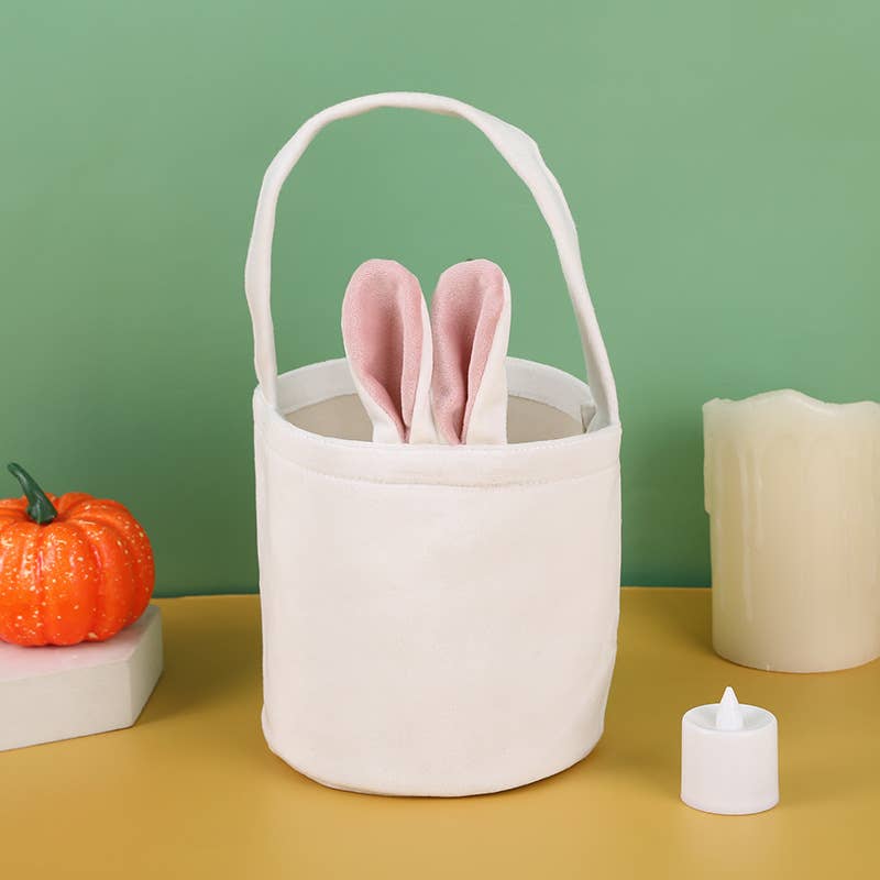 Little Trendy - Wholesale Basket - Kids & Baby -  Easter Bunny ears Basket with Handle Small Easter Basket5