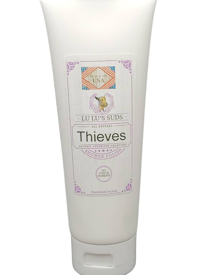 Thieves Body Shower Polish 8 oz. for wholesale by Lu Lu's Suds