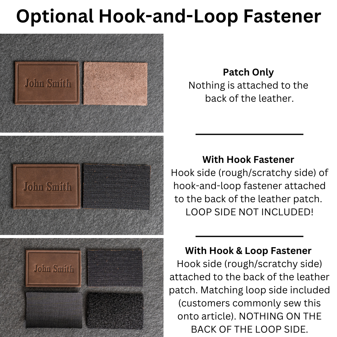 Ox & Pine - Vendita all'ingrosso Toppe - Toppe in Pelle Floreale con Chiusura a Strappo Opzionale - Cerchio13