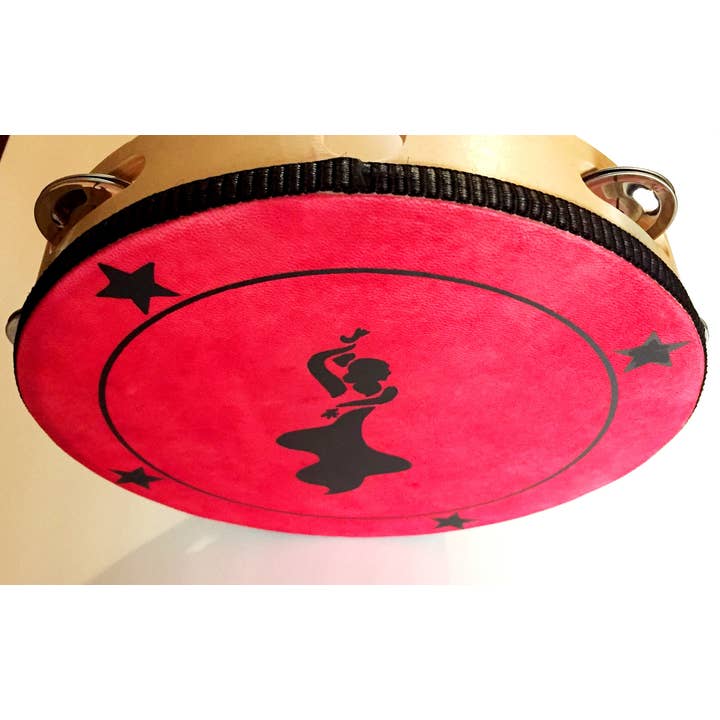 inRhythm - Vente Sculpture - Tambourin flamenco de 10 po avec présentoir éclairé en option