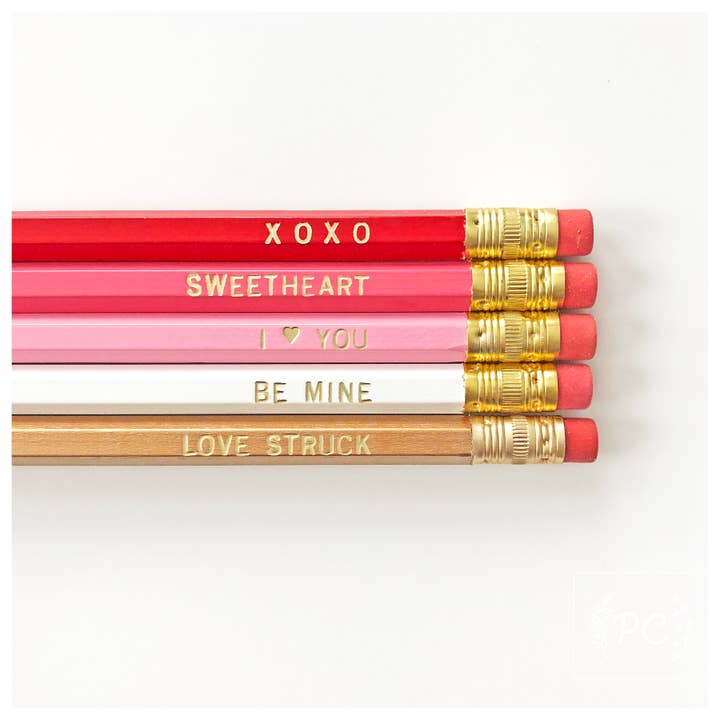 Set de crayons pour la Saint-Valentin pour la vente par Prairie Chick Prints