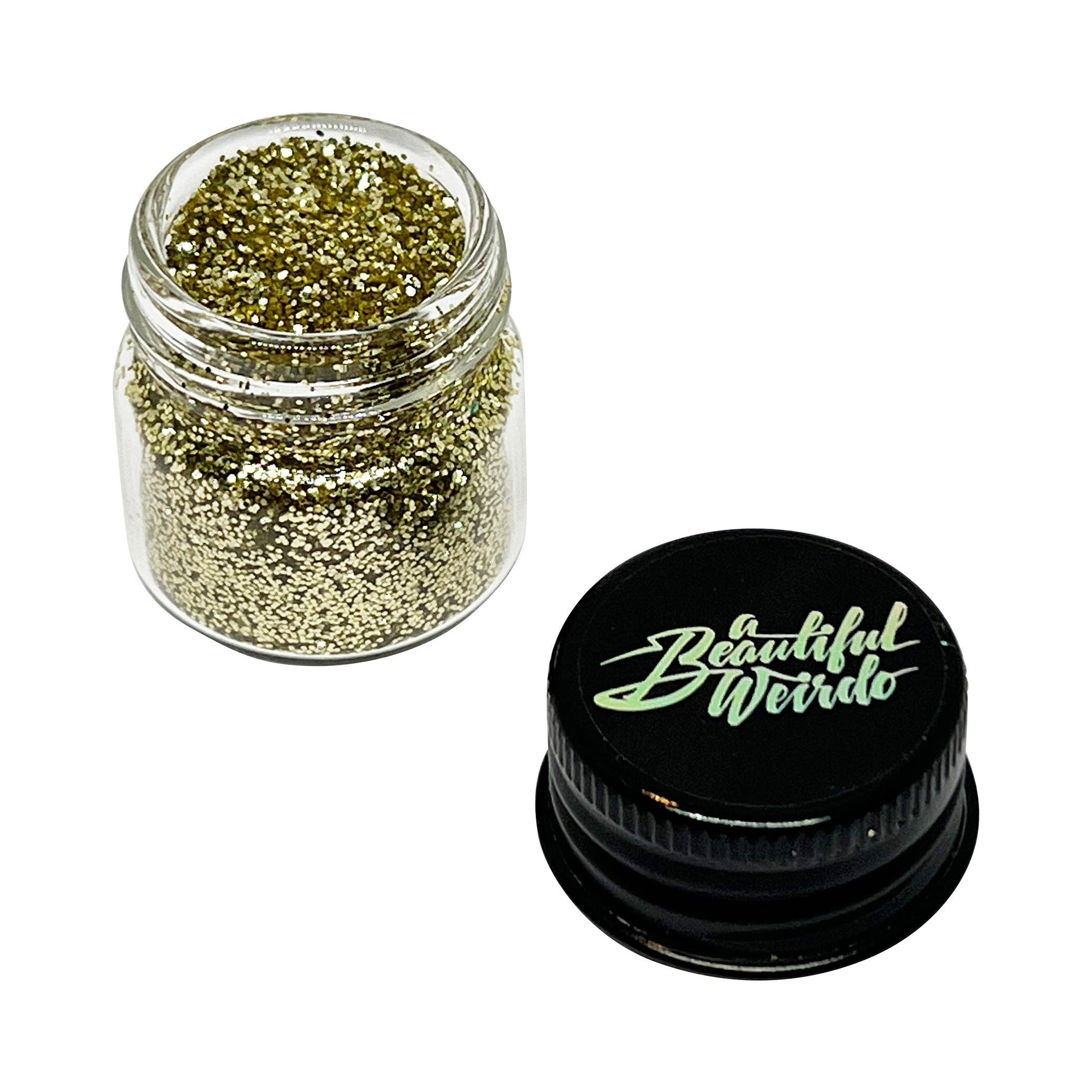 A Beautiful Weirdo™️ Eco Glitter - Wholesale Body glitter/shimmer - BOOGIE NIGHTS GOLD ECO GLITTER - FINE0
