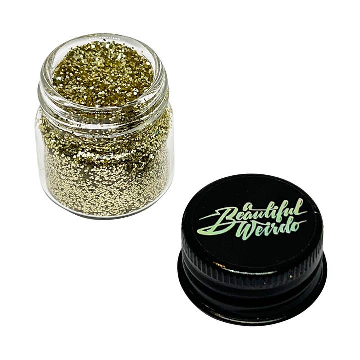 A Beautiful Weirdo™️ Eco Glitter - Wholesale Body glitter/shimmer - BOOGIE NIGHTS GOLD ECO GLITTER - FINE0