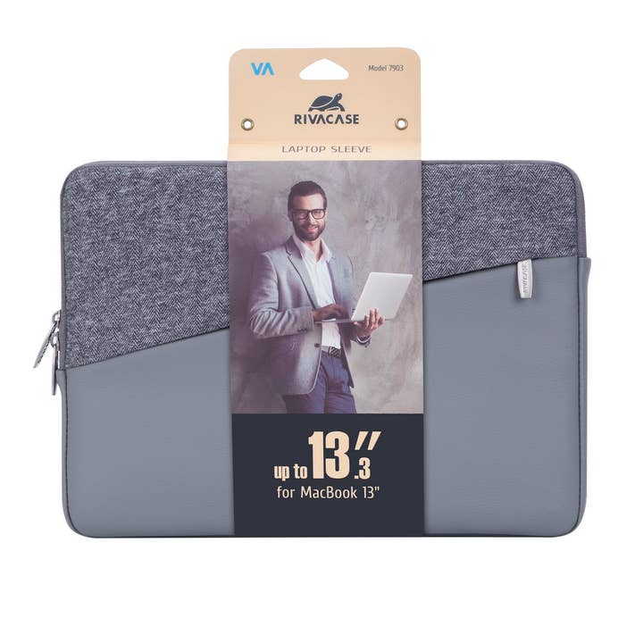 RIVACASE - Wholesale Laptop/Tablet Case - Unisex - 7903 grey protective case for MacBook Pro 131