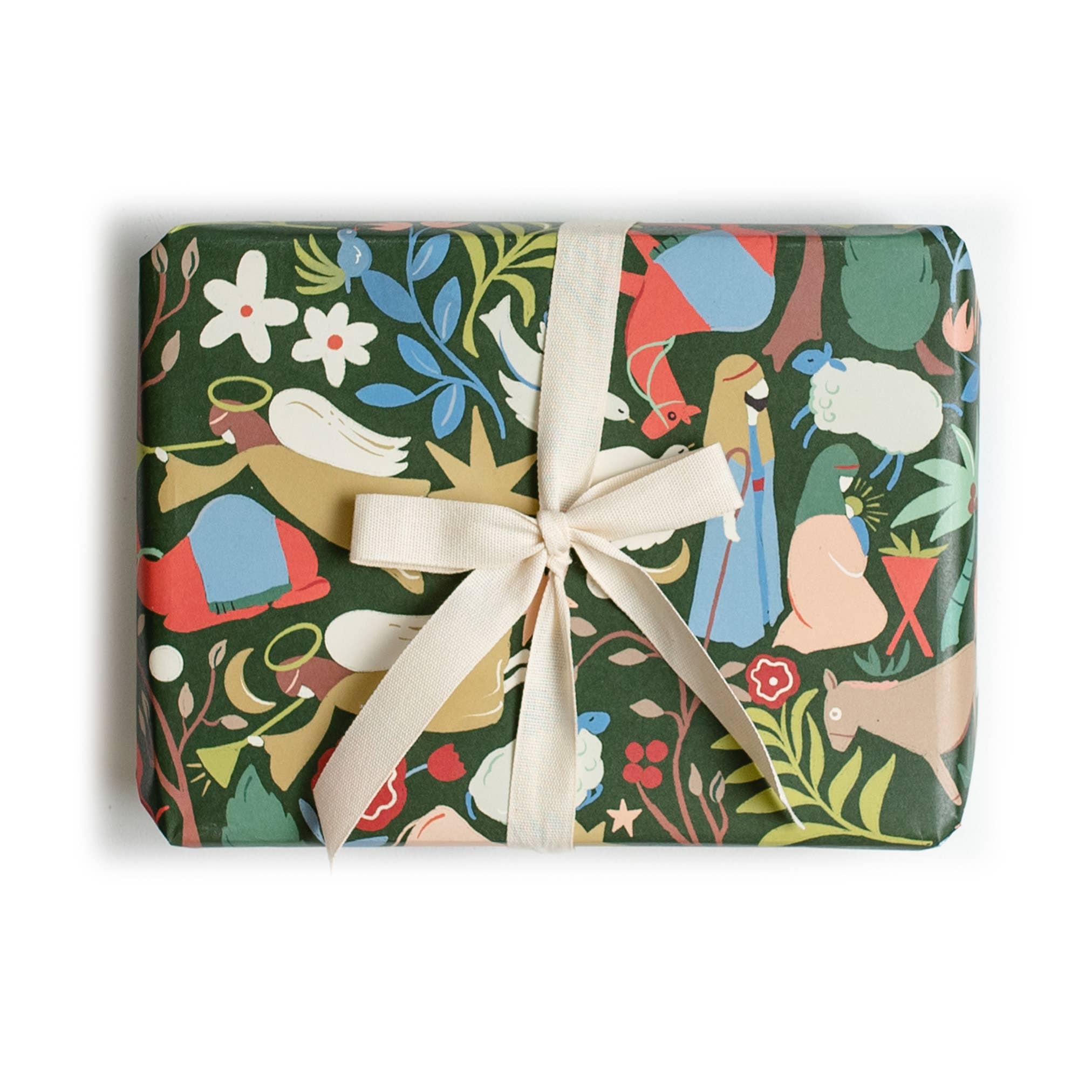 Amy Heitman - Wholesale Wrapping Paper Roll - Folk Nativity Gift Wrap - Roll