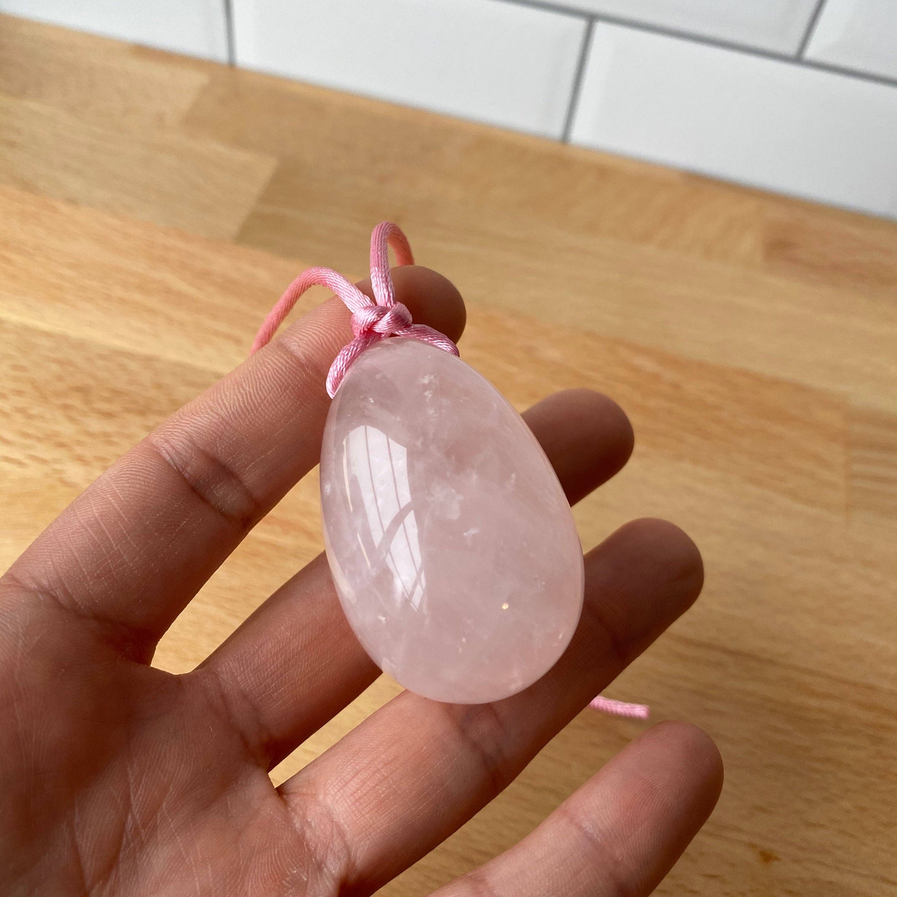 Good Juu Juu - Wholesale Spiritual Stone/Crystal - Rose Quartz Yoni Egg3