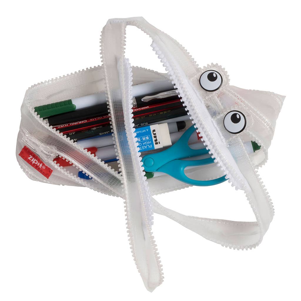 ZIPIT – wholesale Pencil case/pouch – ZIPIT Monster Pencil Case, Clear2