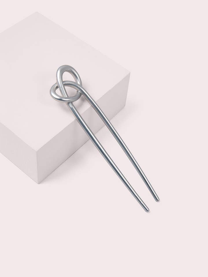 Knotted Chignon French Hair Pin for wholesale by The Hair Edit