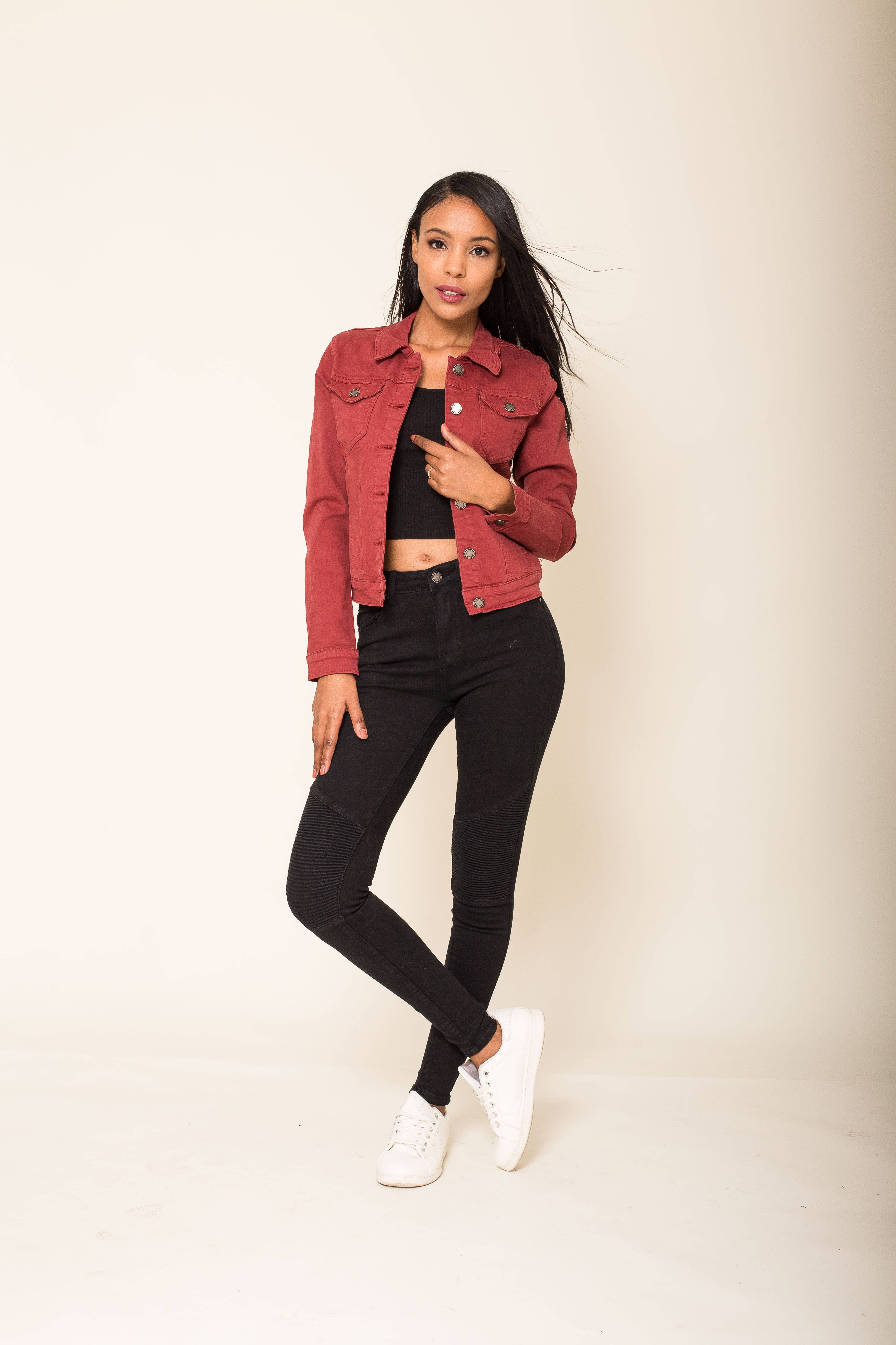 Nina Carter - Wholesale Jas - Dames - Stretch nauwsluitend jack kleur J212A65