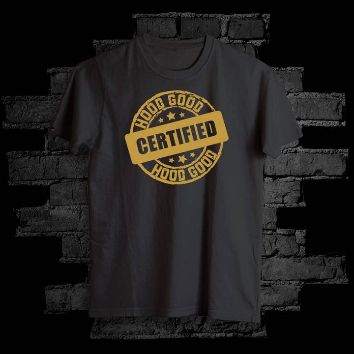 Camiseta Hood Good Gold Certified para venta al por mayor de The Hood Good Store