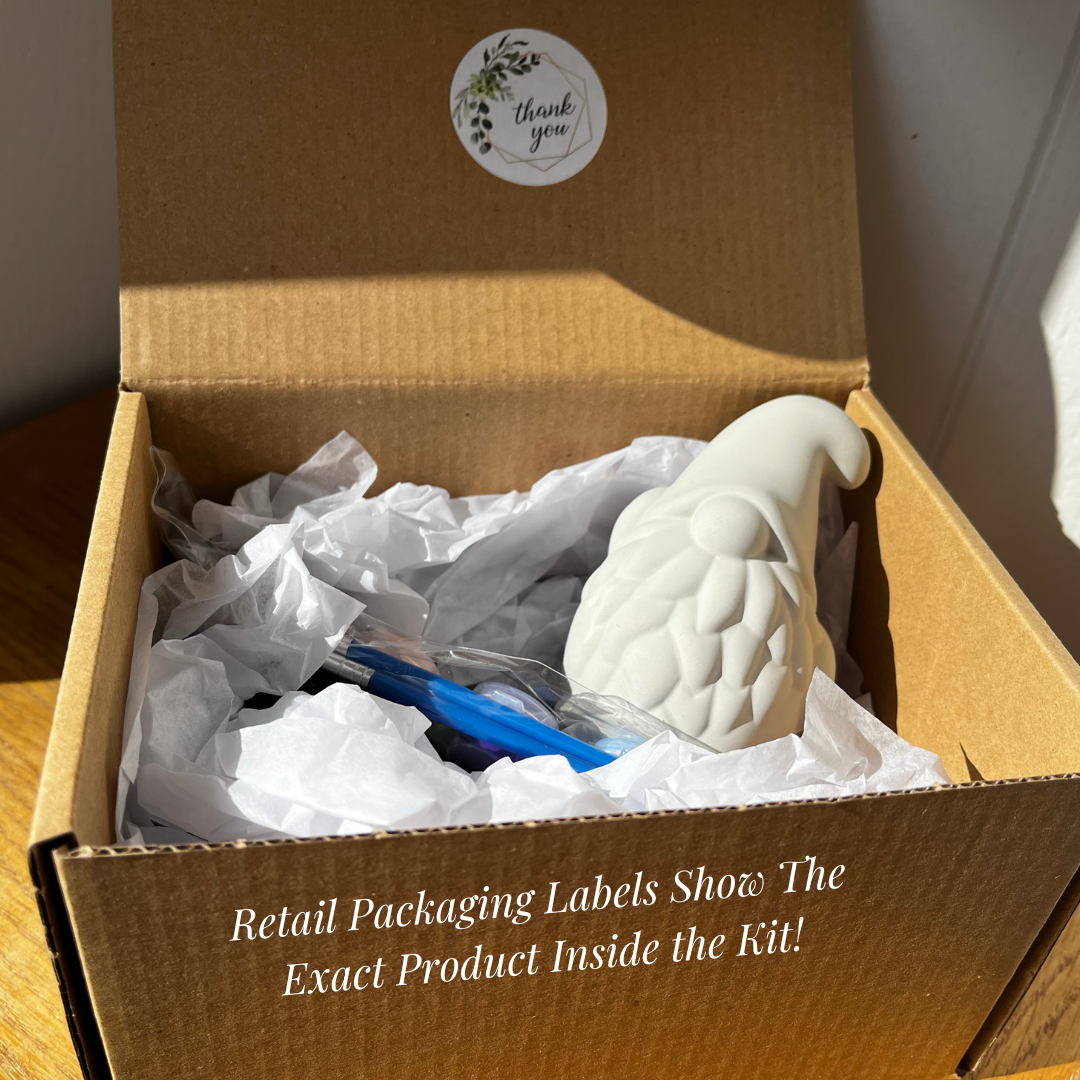 The Market Made - Vente Kit de bricolage - Kit Peignez Votre Propre Nain | Ensemble d'Activités Peignez Votre Propre Nain | Ensemble Cadeau de Décoration en Béton Fait Main à Peindre Vous-Même13