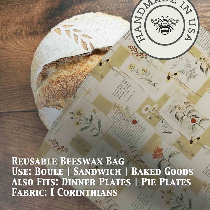 Five Oaks Farm – Großhandel Verpackung/Beutel zur Aufbewahrung von Lebensmitteln – Brotbeutel | Bienenwachsbeschichtet10