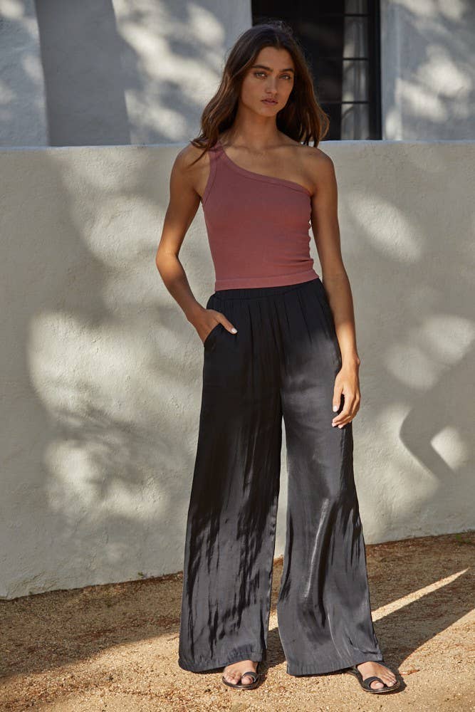 By Together - Wholesale Knit Top - Women's - S1093N | High Quality Seamless One Shoulder Ribbed Top7