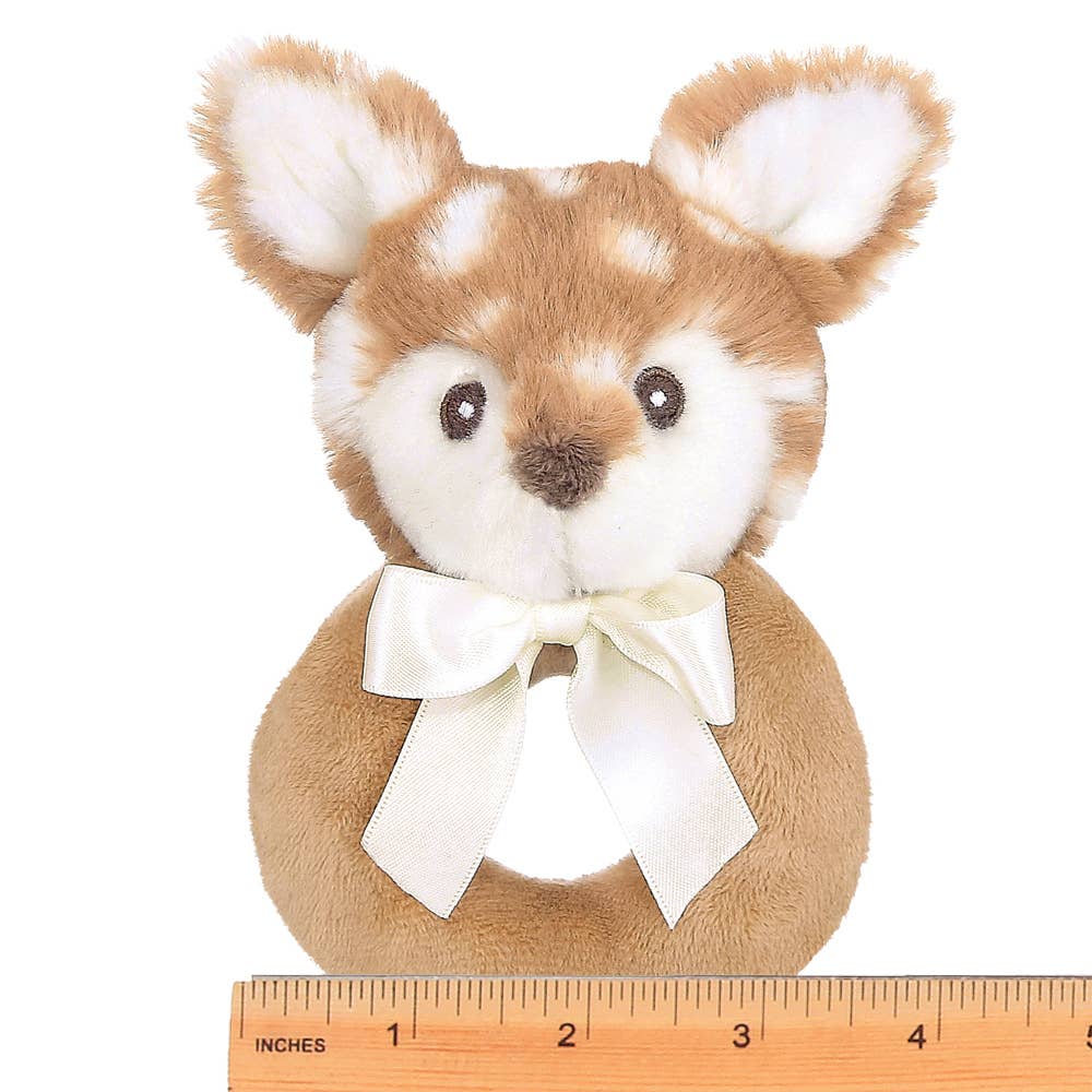 Bearington Collection - Wholesale Handheld Rattle - Baby - Lil' Willow Fawn Ring Rattle2