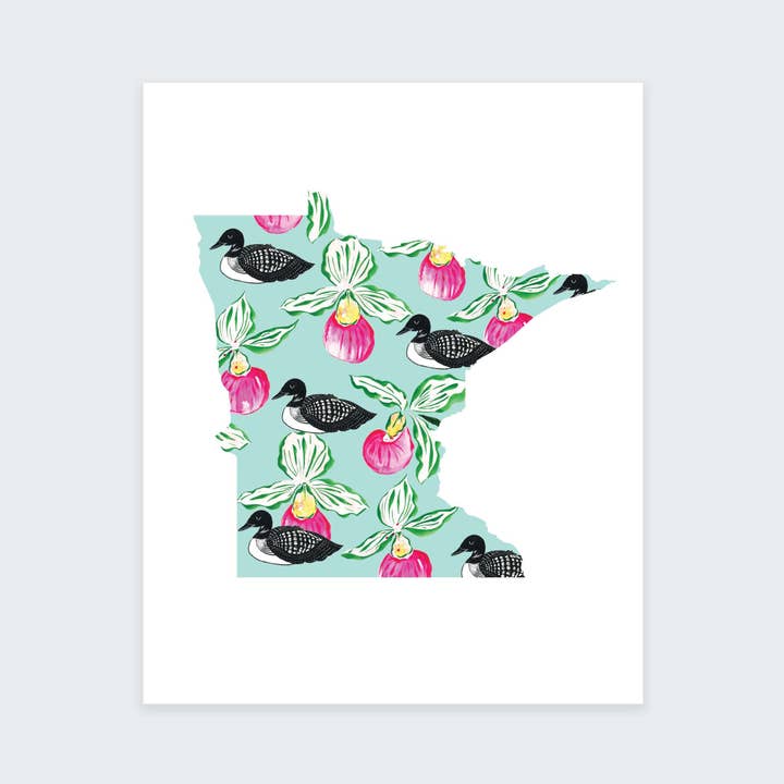 Minnesota State Art Print for wholesale by MARISAMADE