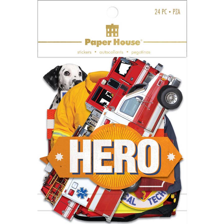 Paper House Productions - Wholesale Sticker - Scrapbook Stickers - Heroes Diecut Sticker Pack