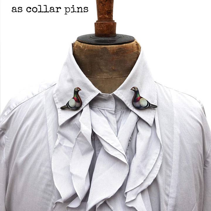 Fen & Co - Vente Parures de bijoux - Collier Pigeon ou boucles d'oreilles Pigeon