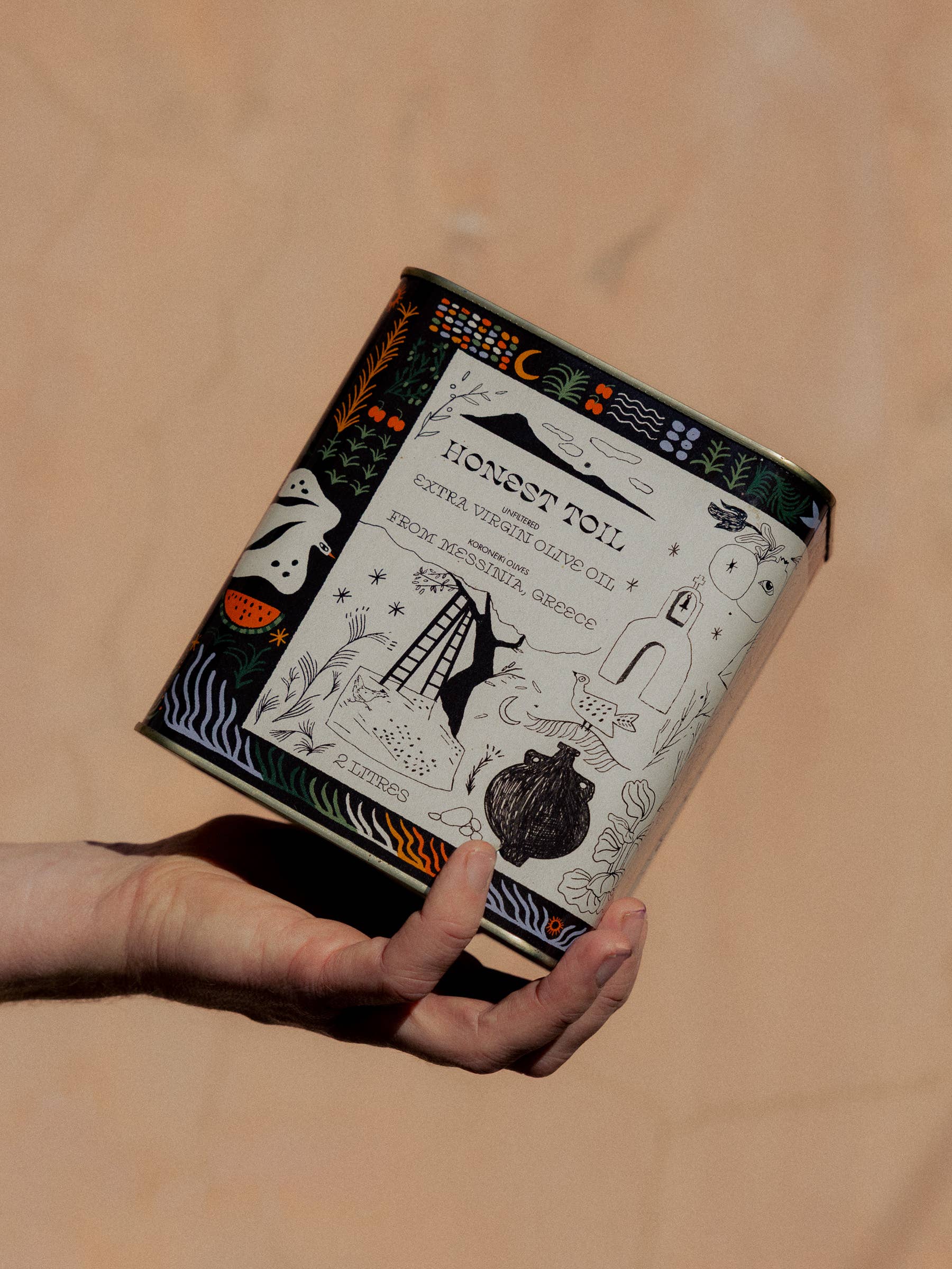 Honest Toil UK – Azeite por atacado – 2LTR lata de azeite virgem extra - Colheita de novembro de 20251