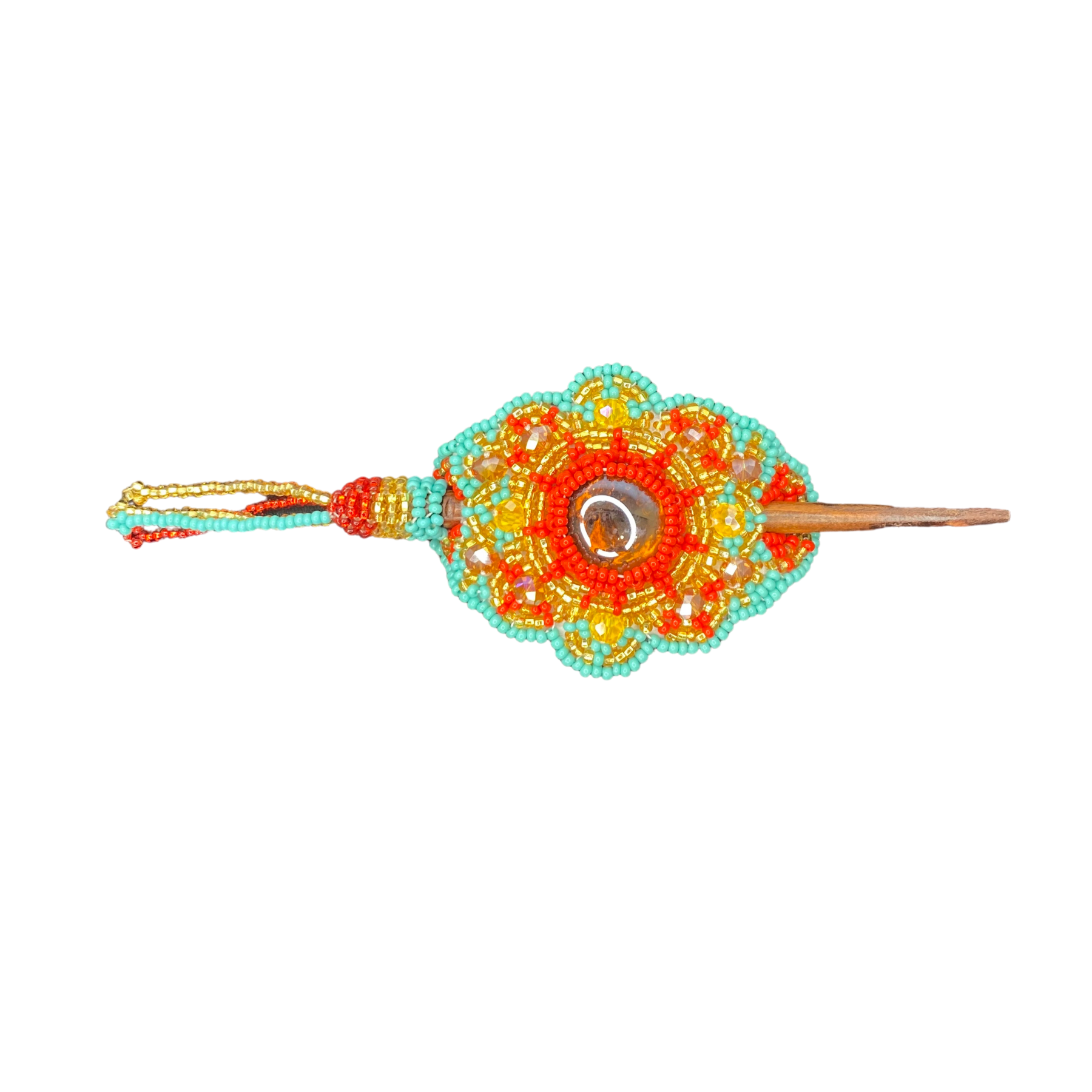 Lumily - Wholesale Barrette - Women's - Michelle Seed Bead Hair Barrette - Guatemala0