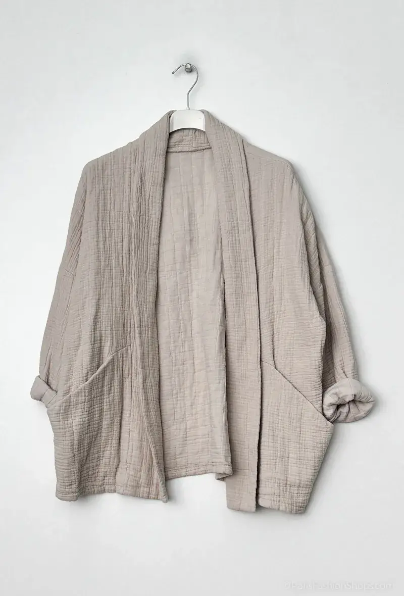 Mimi & Gogo - Vente Veste – femme - Veste Matelassée Coupe Kimono @5354_KimonoGaz0