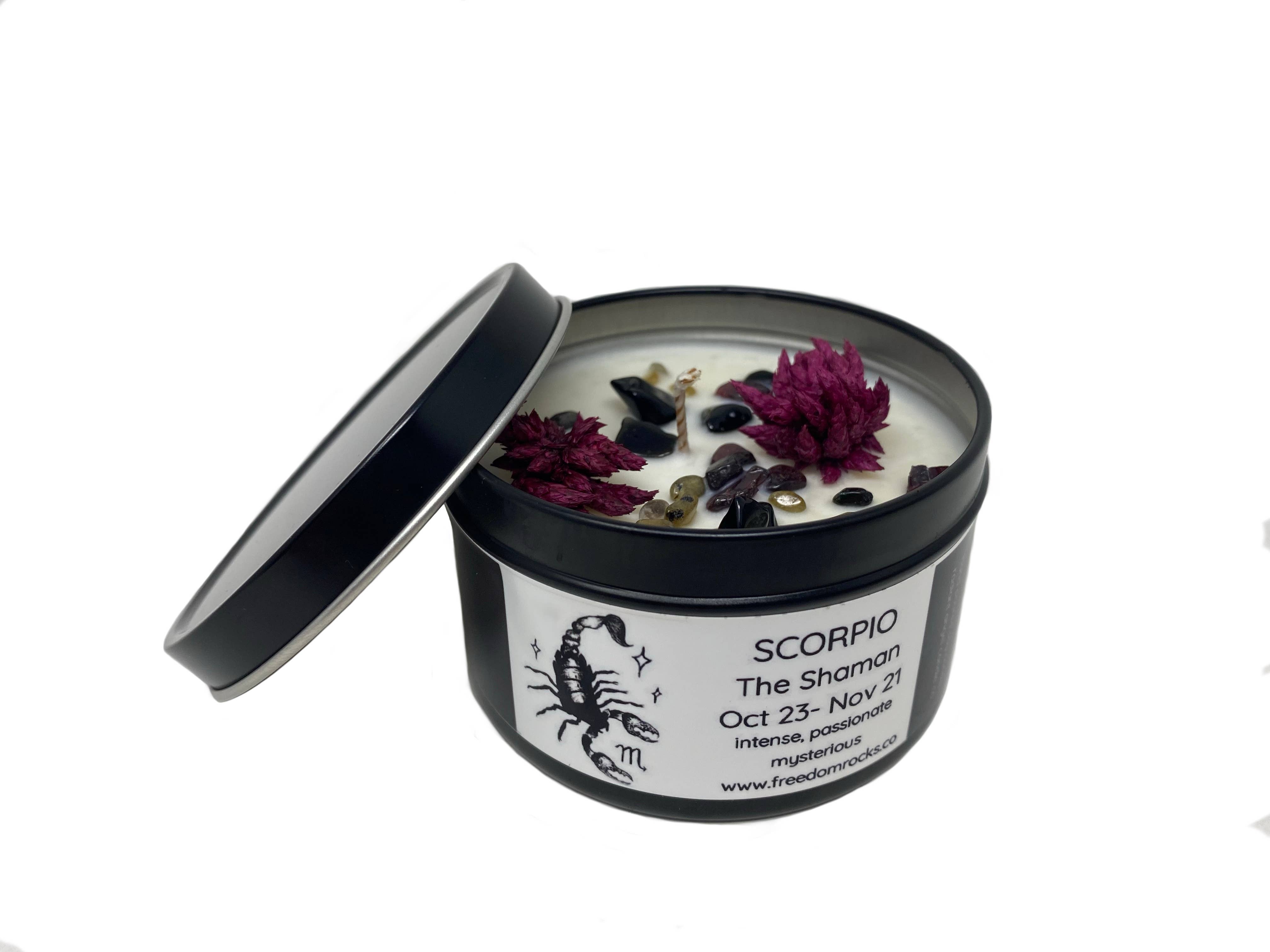 Freedom Rocks - Wholesale Travel Candles - Freedom Rocks Astrology Candles  - Crystal Infused1