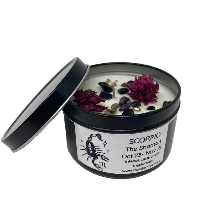 Freedom Rocks - Wholesale Travel Candles - Freedom Rocks Astrology Candles - Crystal Infused1