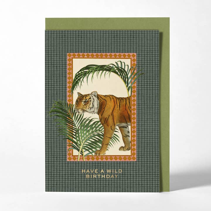 Greetings Card - Birthday Tiger for wholesale by Roomytown