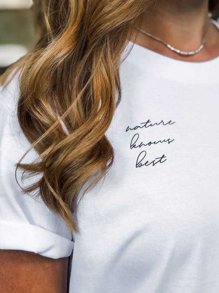 Nature T-shirt van biologisch katoen voor wholesale door LONE OWL STUDIO