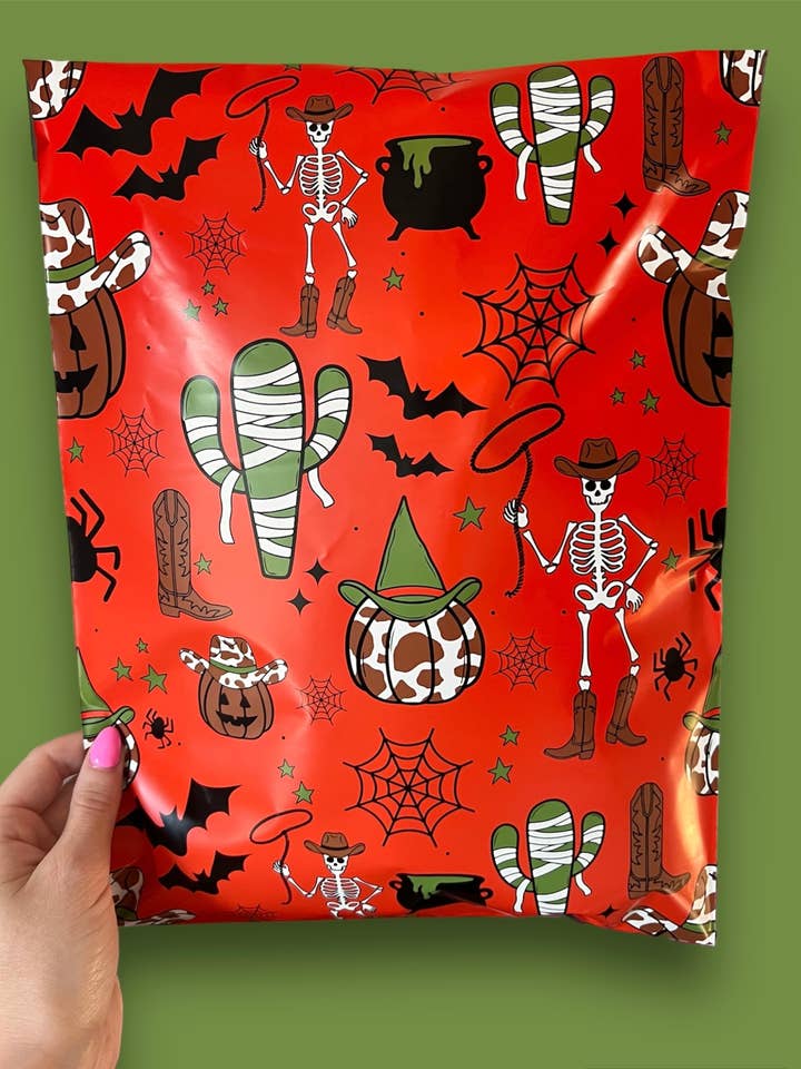 14.5x19 Spooky Ranch Halloween Poly Mailers for wholesale by Trendy Chick Mailers