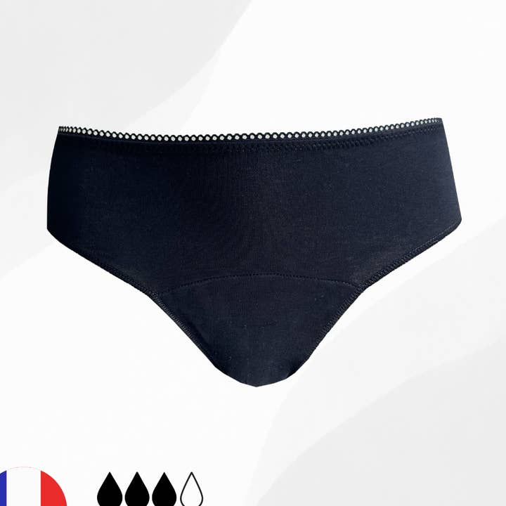 Menstrual Panties with Lace Plus for wholesale by LA CULOTTE PARISIENNE