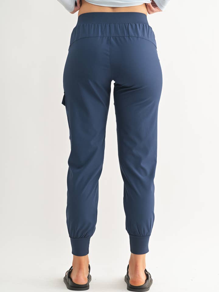 Mono B - Wholesale Athletic Sweatpants/Joggers - Women's - High-Waisted Capri Active Joggers with Pockets