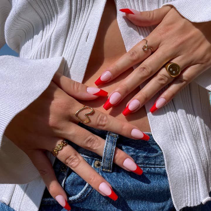 PaintLab Red Hot Press-On Nails for wholesale by PaintLab