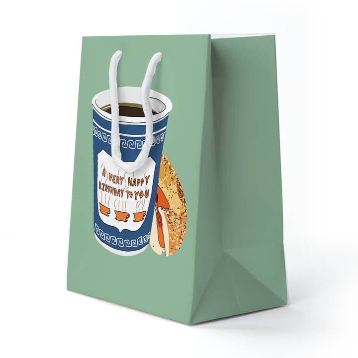 Sacchetto regalo per compleanno con caffè e bagel per la vendita all'ingrosso da parte di Drawn Goods