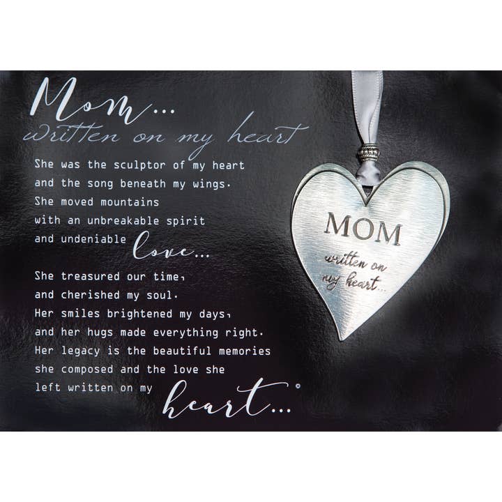 Mother Loss USA Handmade Pewter Memorial Ornament 6431 for wholesale by The Grandparent Gift Co. Inc.