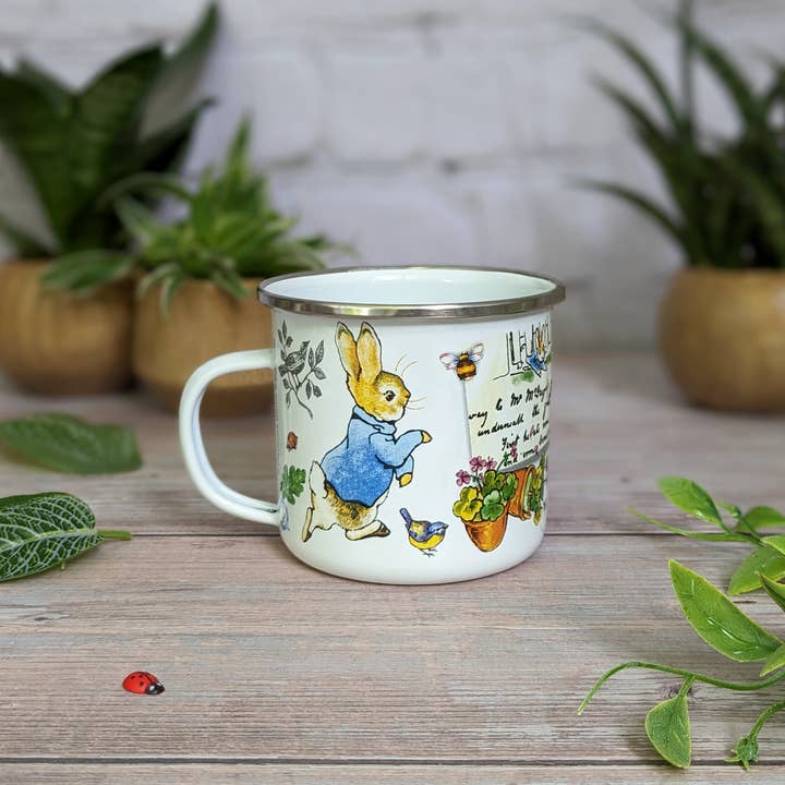 Robert Frederick Ltd - Wholesale Coffee Mug - Beatrix Potter's Peter Rabbit Enamel Mug