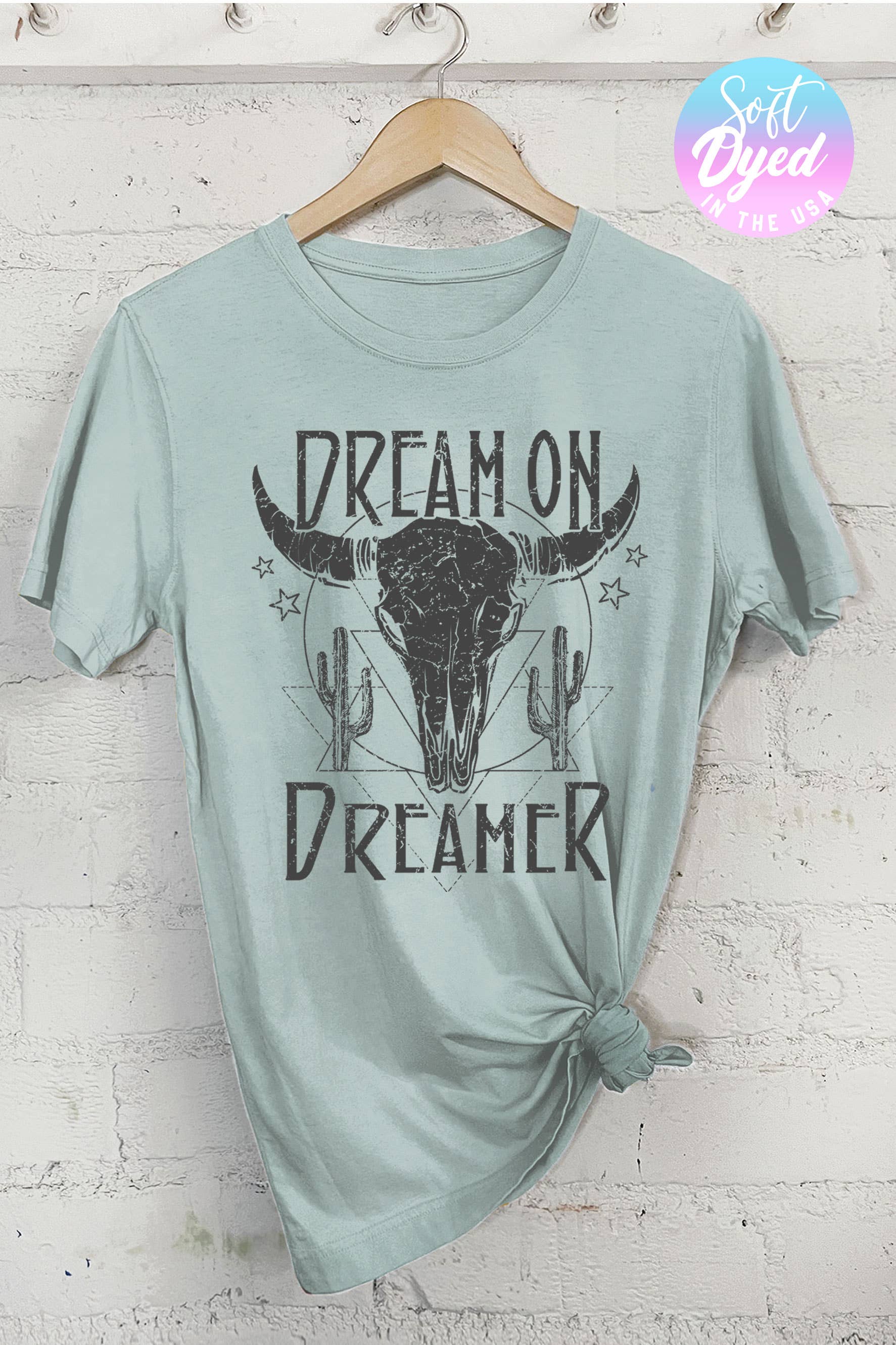 Rustee Clothing - Wholesale Screen Printed T-Shirt - Women's - DREAM ON DREAMER2