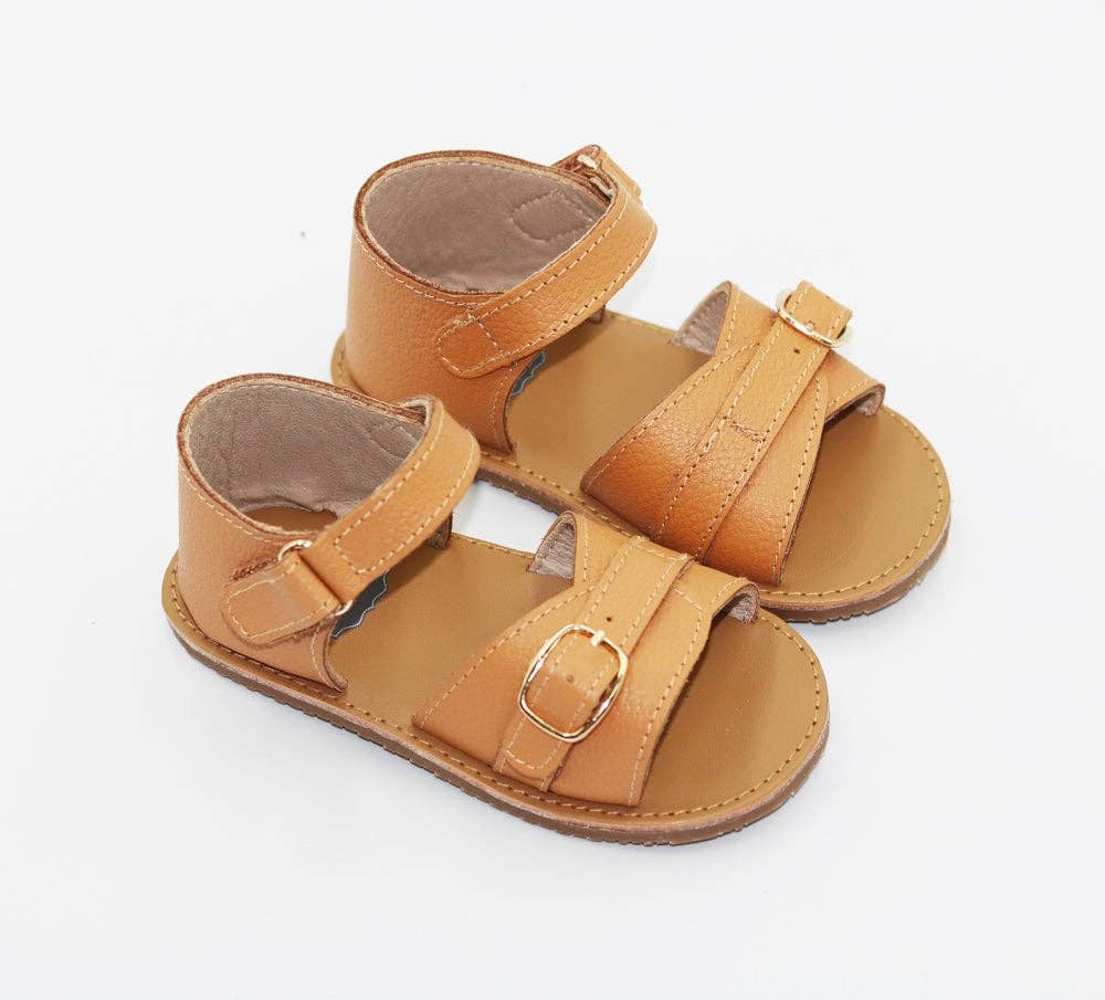 Marrone Sandali Harper Buckle - Miele (marrone) in vendita all'ingrosso su Faire1