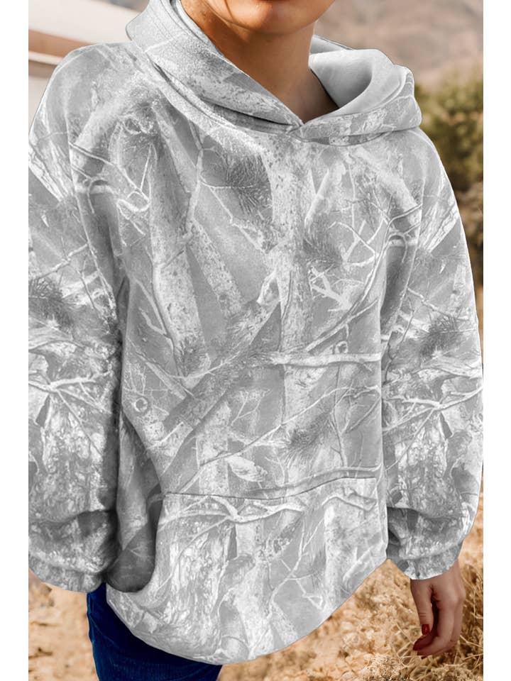 fashionworks - Wholesale Hoodie - Women's - Fashion Camouflage Woodland Oversized Sporty Hoodie * S-4X