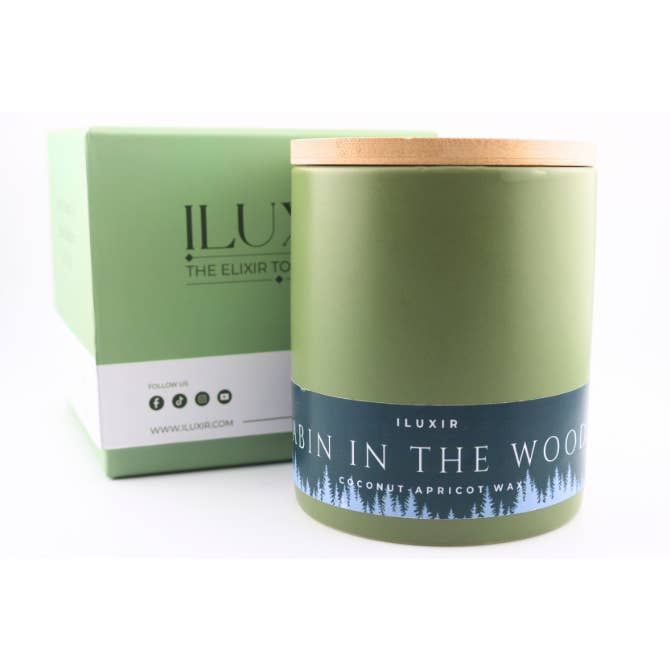 Cabin In The Woods | Fir, Amber, Cypress - 13oz | Holiday for wholesale by iluxir